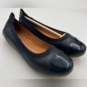 Josef Seibel Leather Pippa Navy ballet flats Women’s EU37 US 6/6.5 NEW